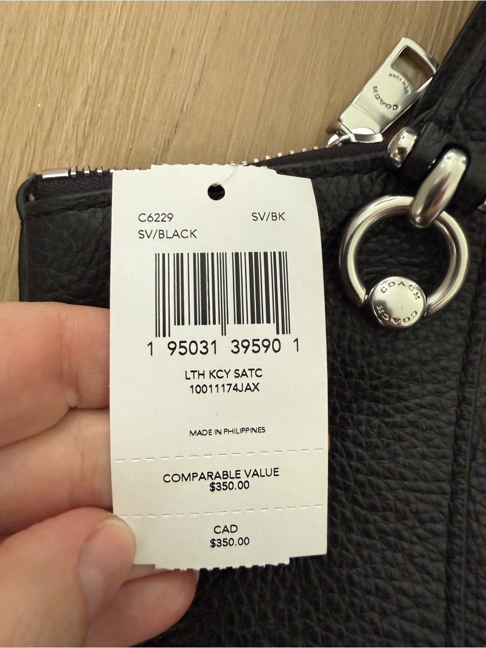 Coach Kacey Satchel Bag Black Pebbled Leather - Picture 2 of 4